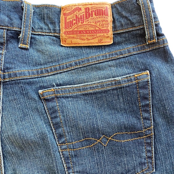 LUCKY BRAND Dungarees Boot Cut Jeans Size 10/30 - Picture 6 of 11